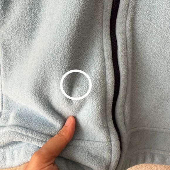 PATAGONIA Girls Full Zip Fleece Jacket in Baby Blue - Picture 3 of 11